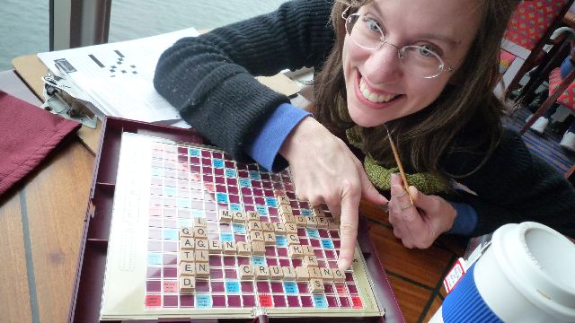 [Jenny winning, and playing 'cruising']